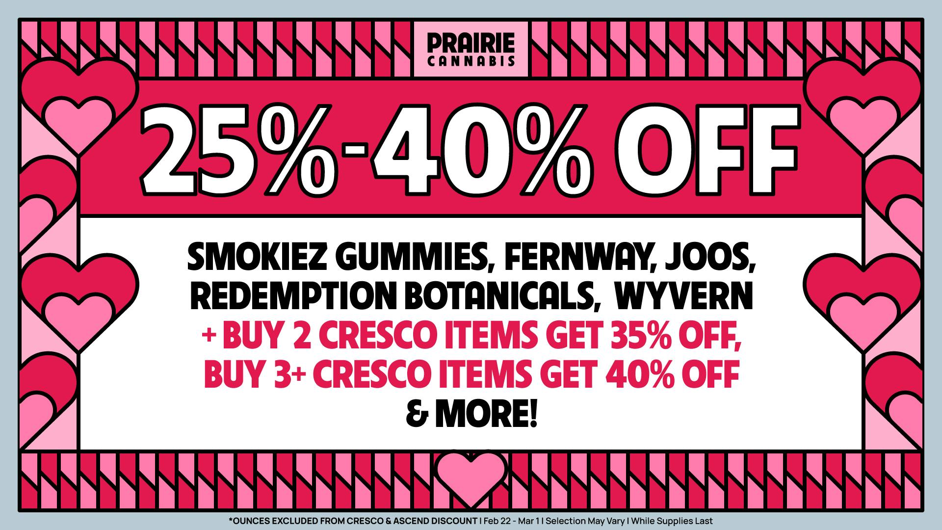 Prairie Cannabis - South Loop 25%–40% OFF Prairie’s Favorite Brands!