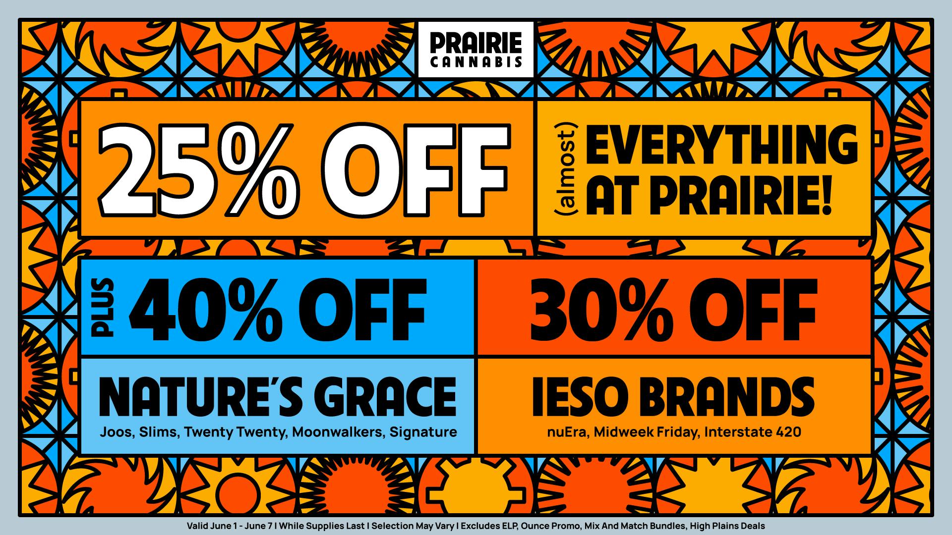 Prairie Cannabis - South Loop Stop By for 25% Off Almost Everything + 30–40% Off