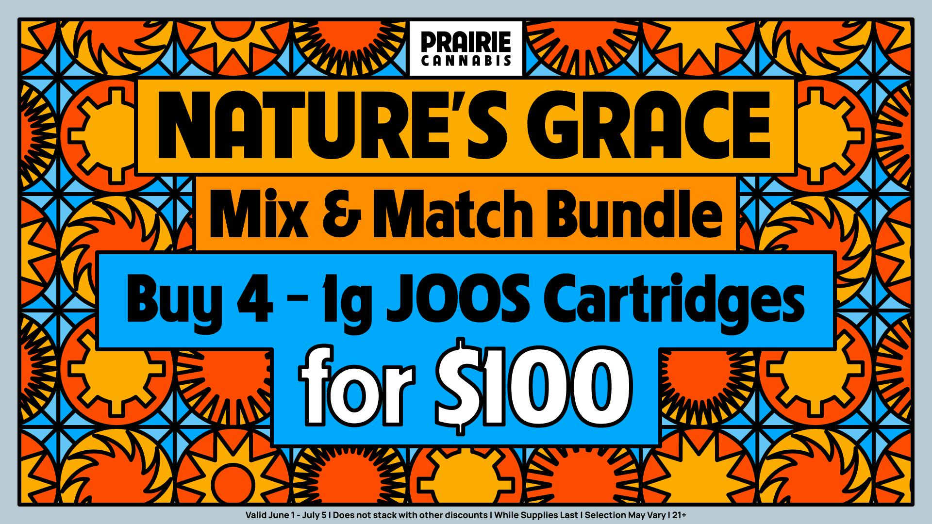Prairie Cannabis - South Loop JOOS Carts- Buy 4 -1g for $100 at Prairie!