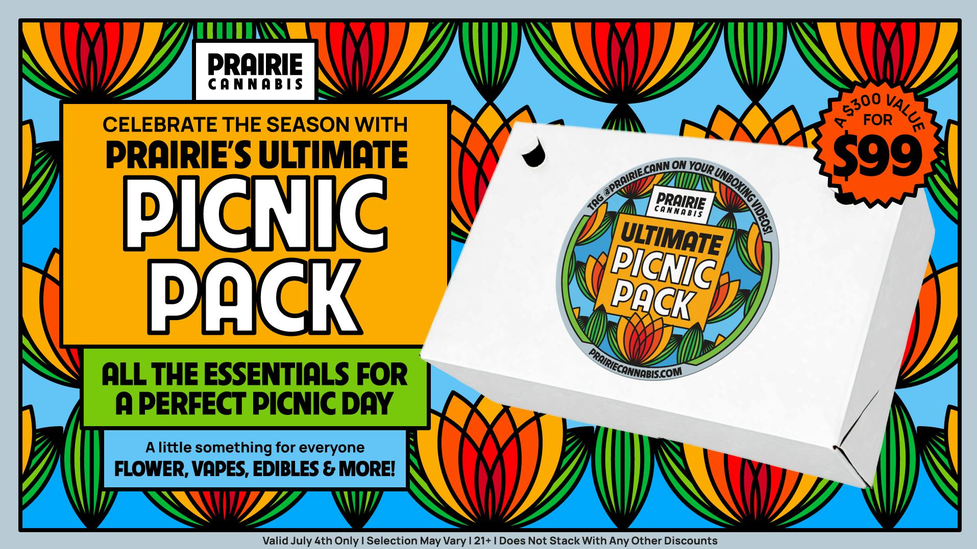 Prairie Cannabis - South Loop Prairie's - Ultimate Picnic Pack for $99