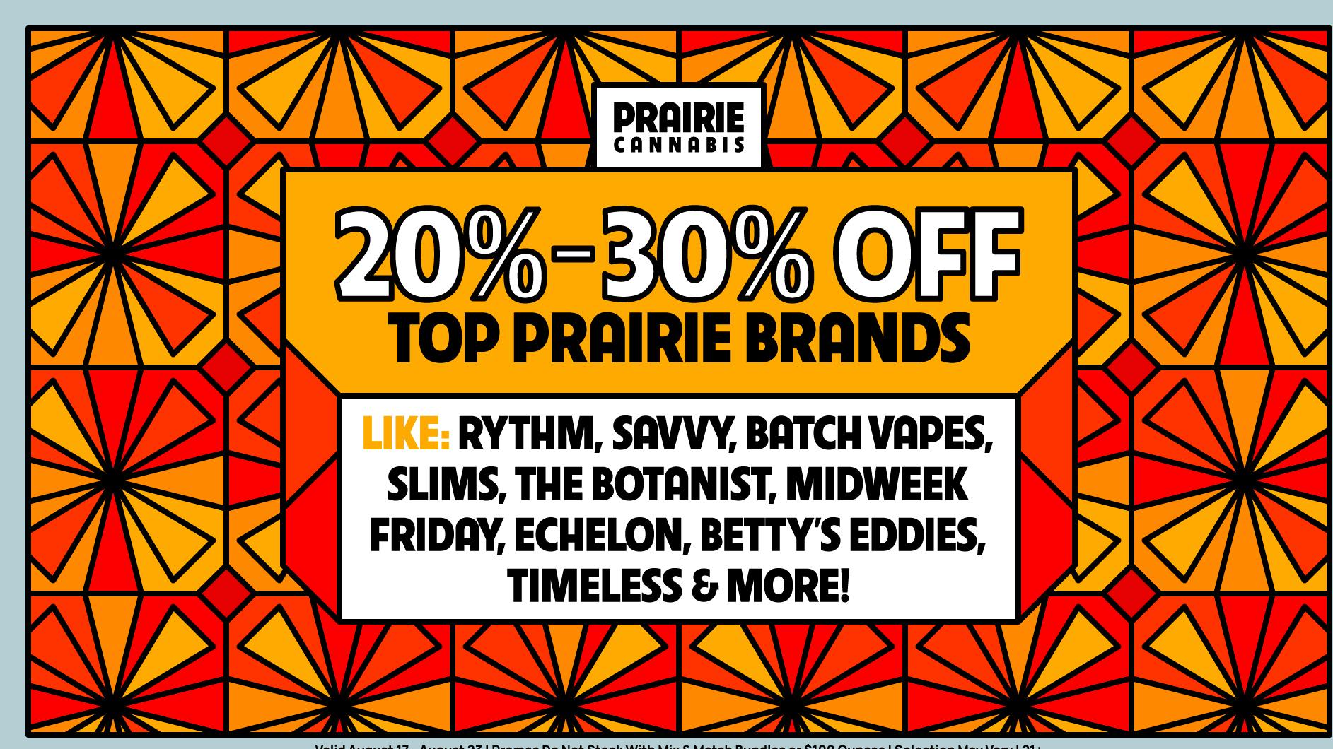 Prairie Cannabis - South Loop Shop up to 40% off huge selection of top brands!