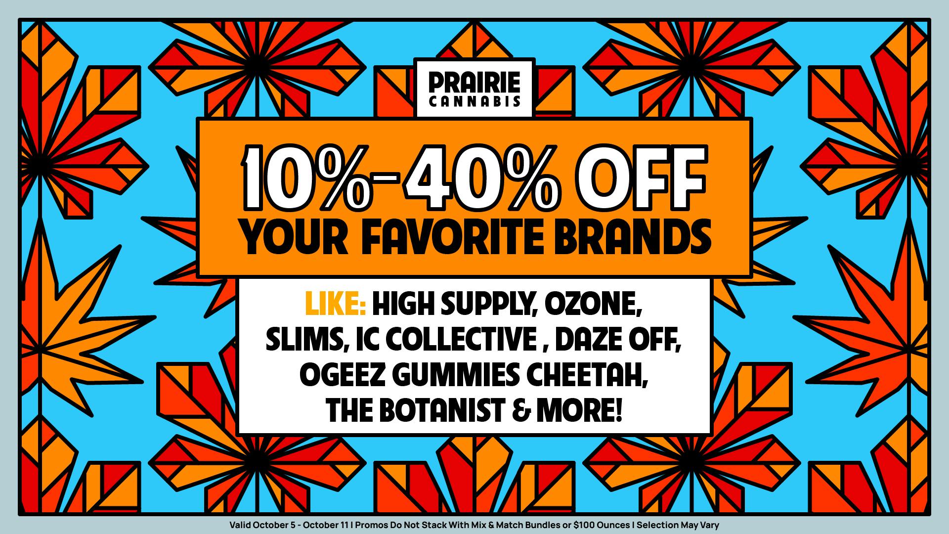 Prairie Cannabis - South Loop Up to 40% Off Top Brands at Prairie!