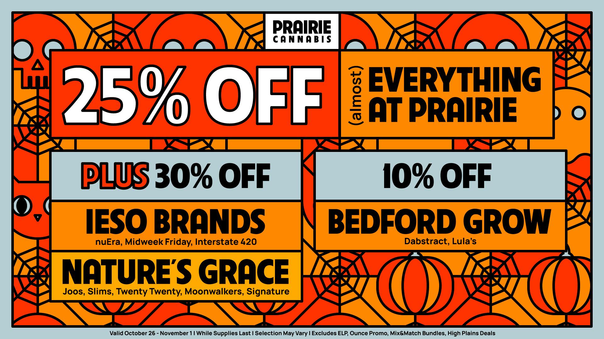 Prairie Cannabis - South Loop 25% Off (almost) The Entire Store at Prairie!
