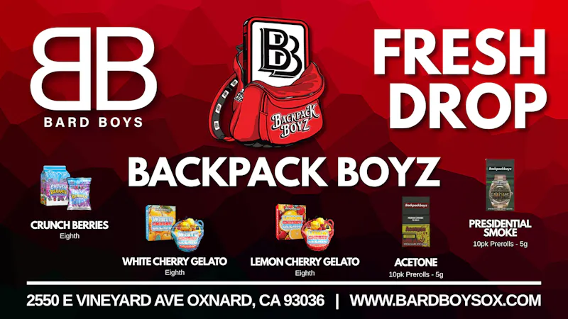 Bard Boys BACKPACKBOYZ RESTOCK