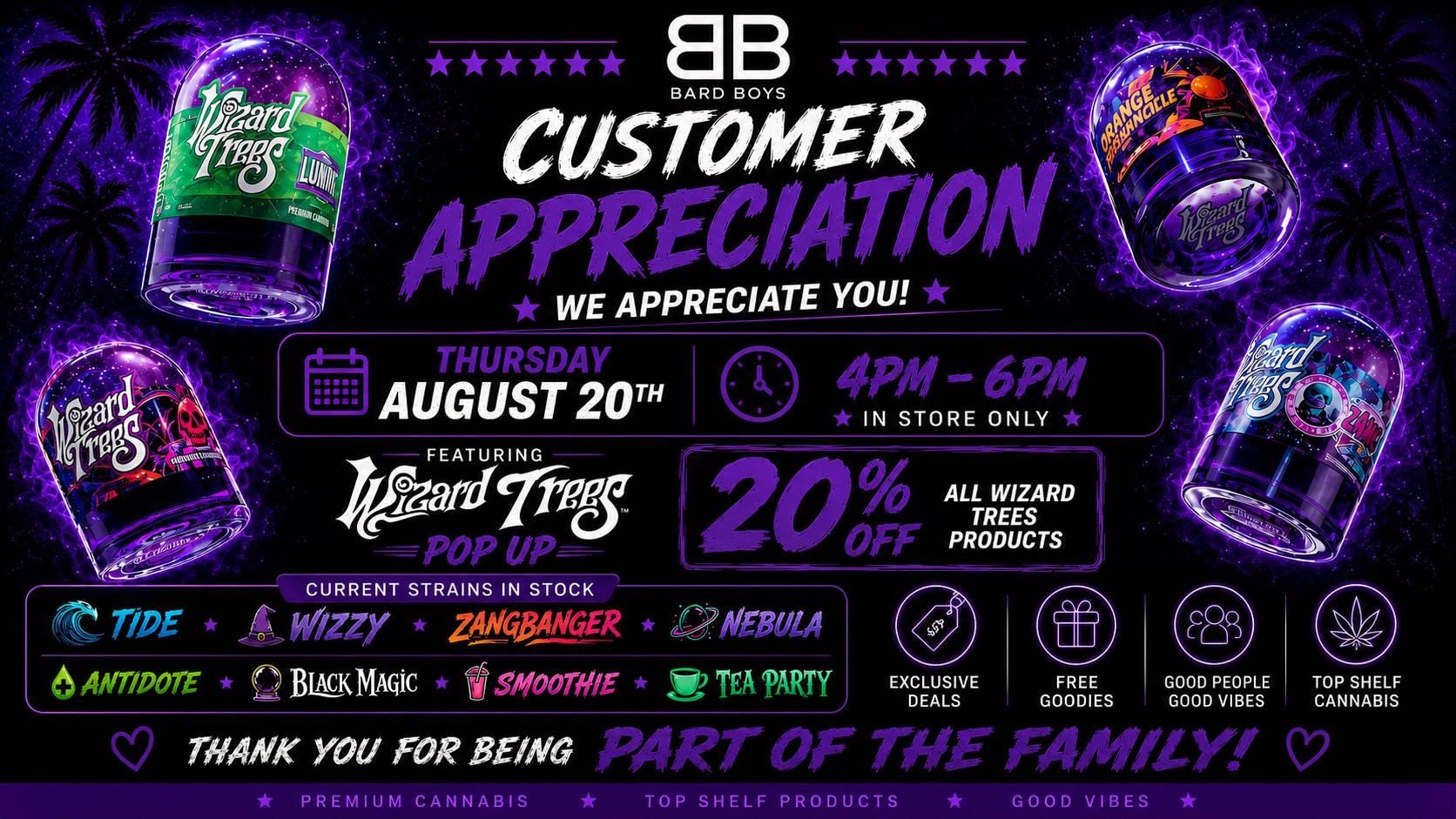 Bard Boys Wizard Trees Pop Up 8/20 4 to 6 20% Off