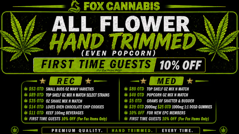 Fox Cannabis Best Daily Deals in Denver!