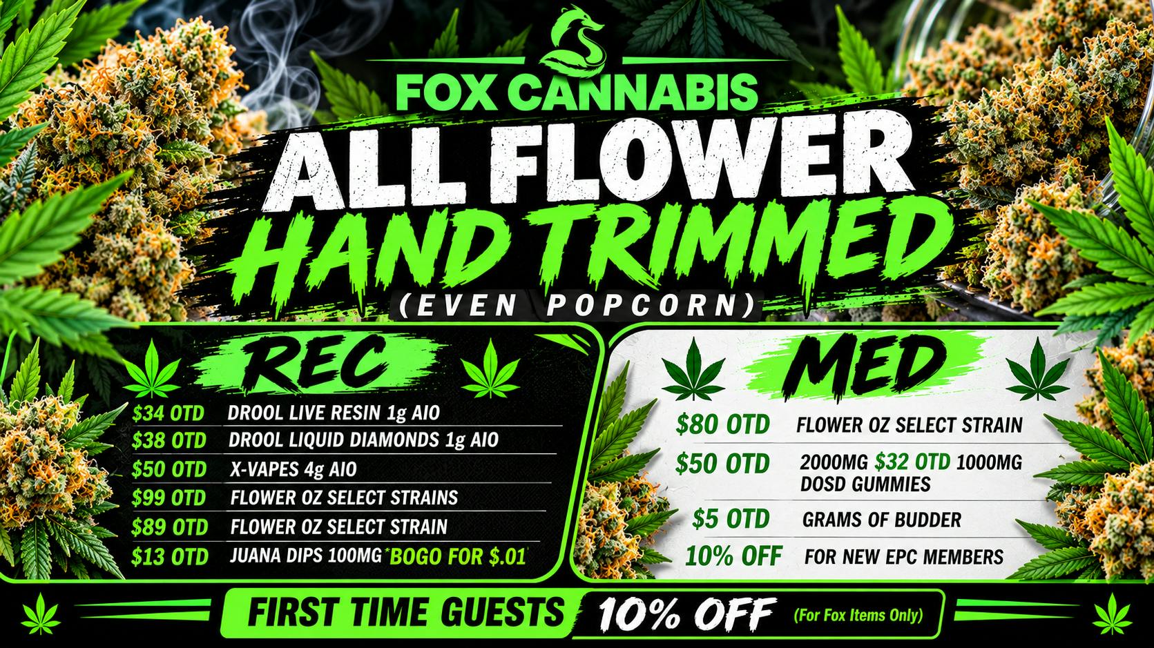 Fox Cannabis Best Daily Deals in Denver!