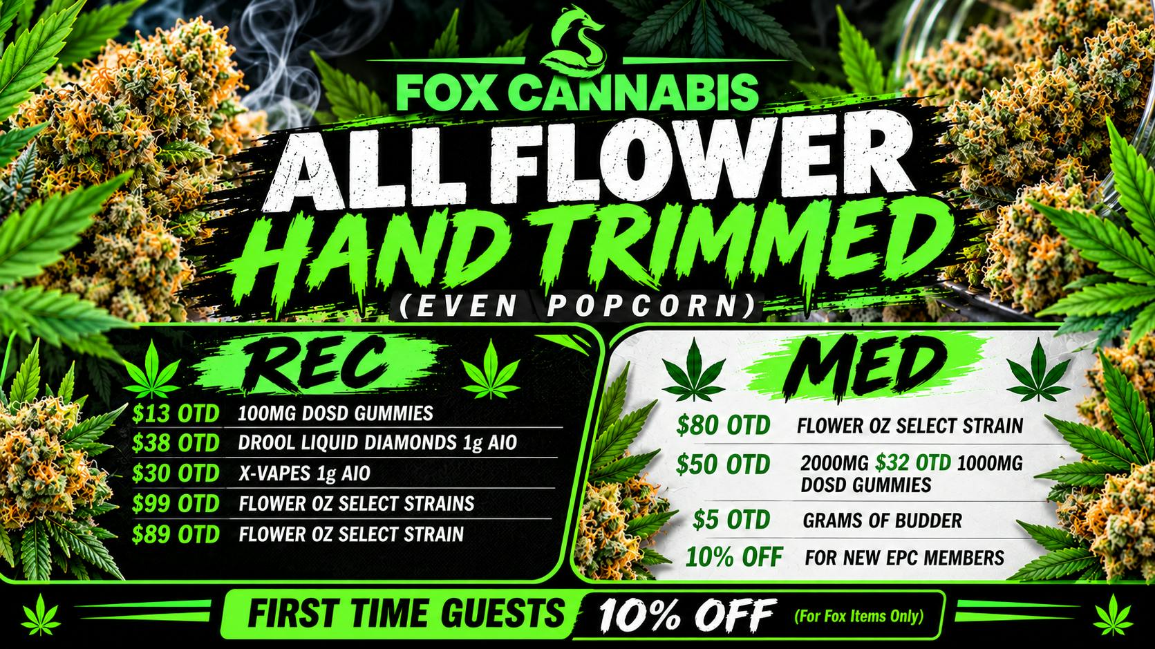 Fox Cannabis Best Daily Deals in Denver!