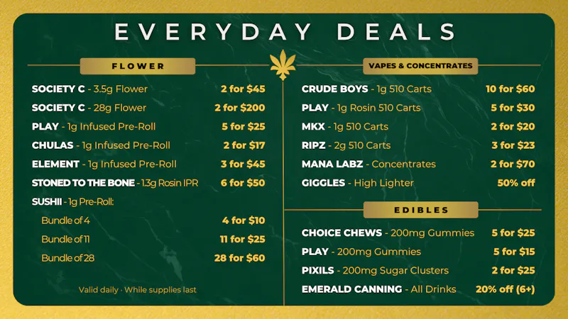 Krewe Cannabis Co 💲EVERYDAY DEALS!💲