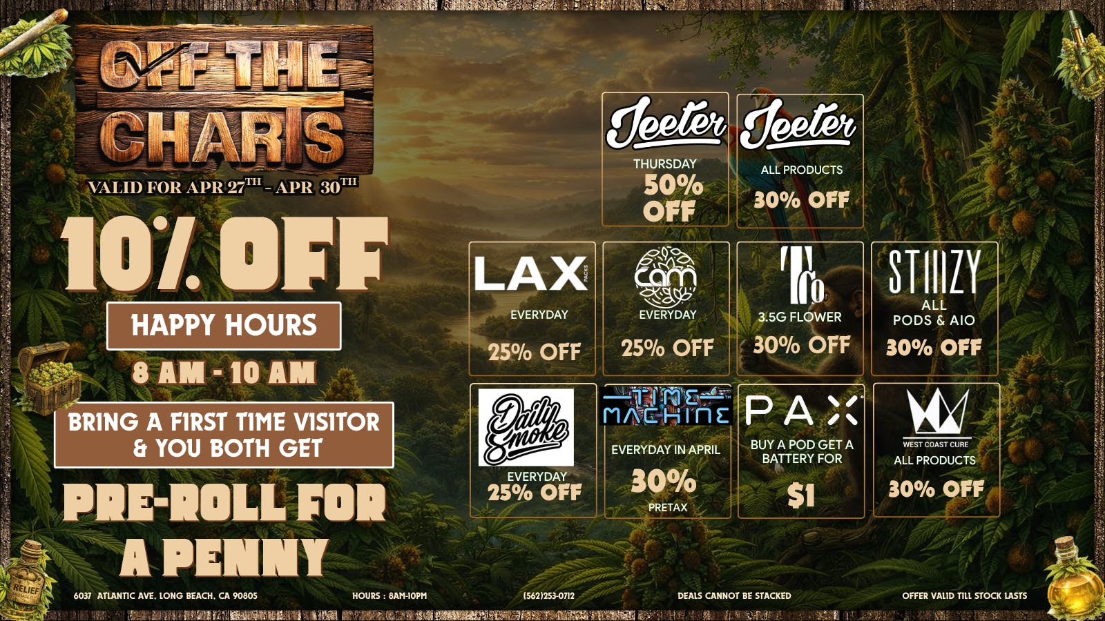 Off the Charts - Long Beach WILD WILD DEALS🙊🍃🌬️