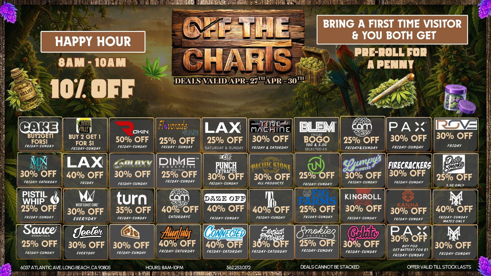 Off the Charts - Long Beach SAVAGE DEALS🍃🌬️