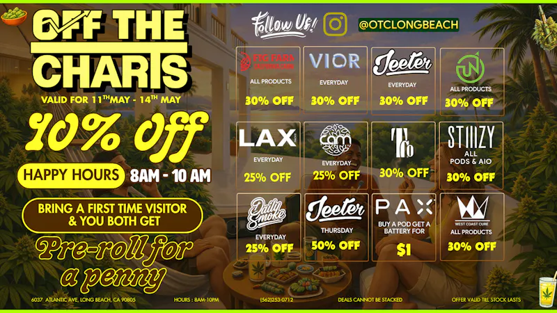 Off the Charts - Long Beach PUFF PUFF PASS😶‍🌫️🔥🍃