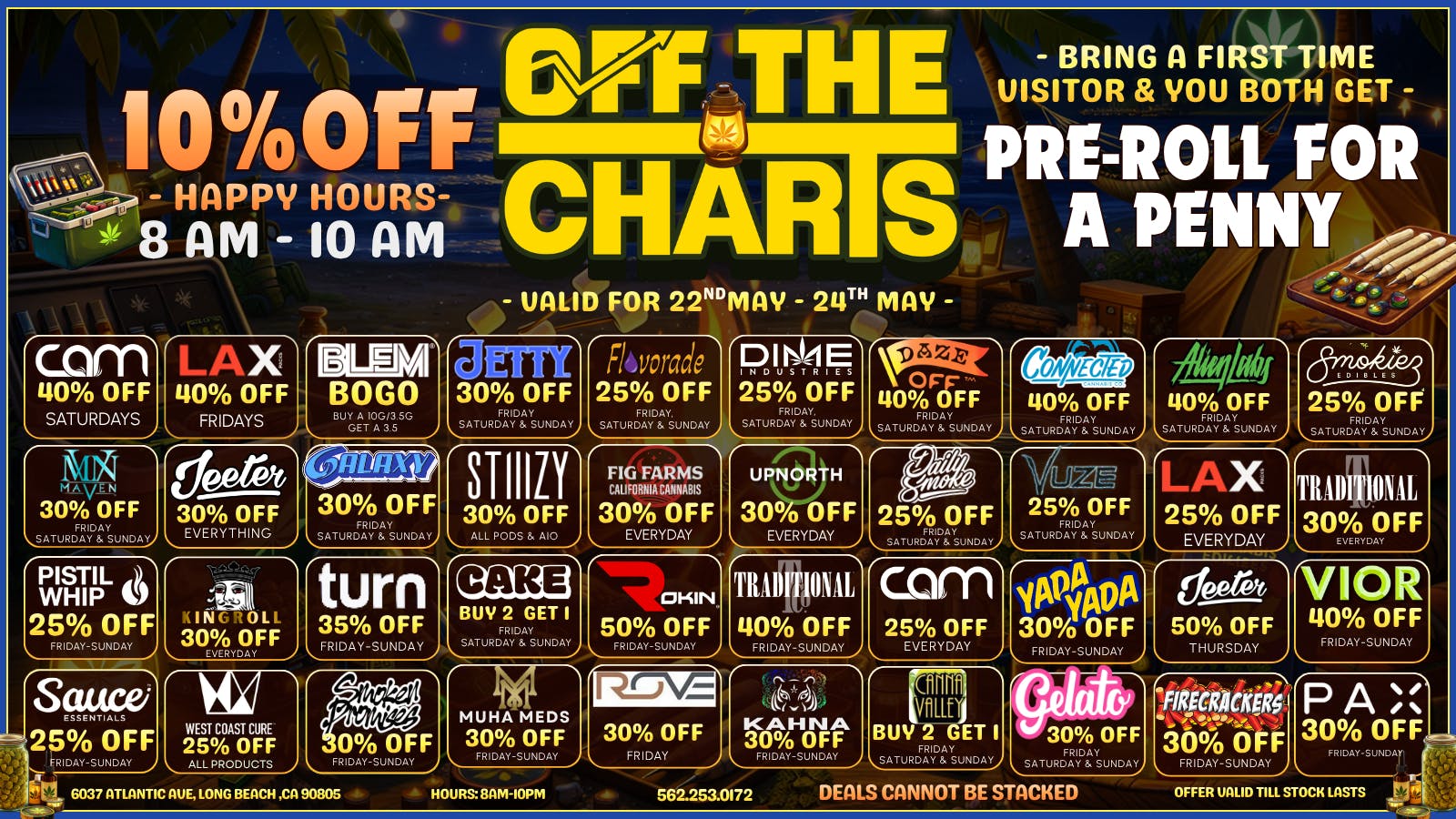 Off the Charts - Long Beach SPARK ONE UP FOR THESE SAVINGS!!😮‍💨🍃🔥