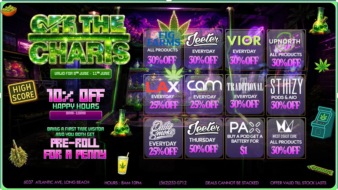 Off the Charts - Long Beach BEST DEALS IN THE LBC!!!