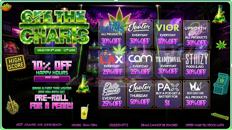 Off the Charts - Long Beach BEST DEALS IN THE LBC!!!