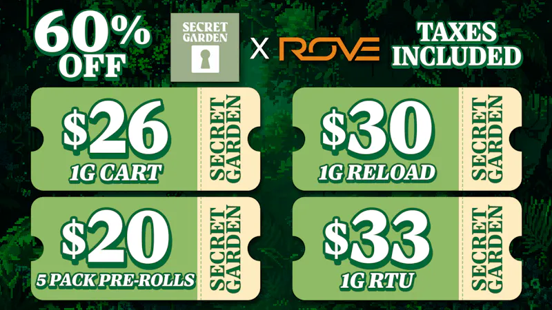 Secret Garden 🔥 $20 ROVE Ice packs! ❄️ 60% Off ROVE! ⏳