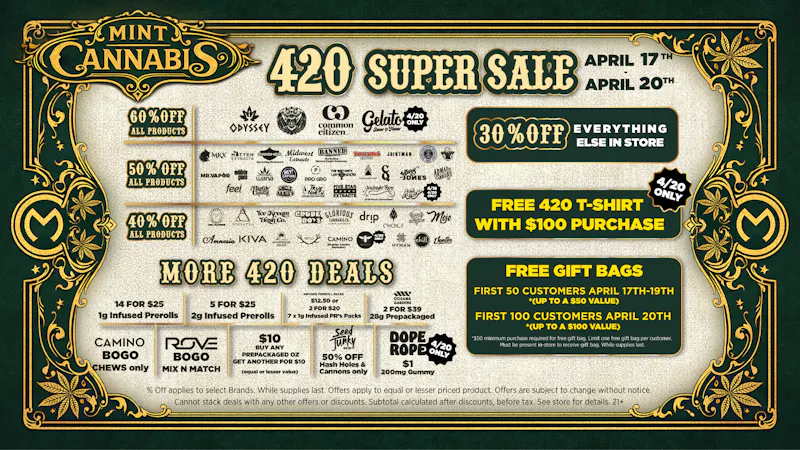 Mint Cannabis - New Buffalo Mint's HOTTEST Weekly Deals