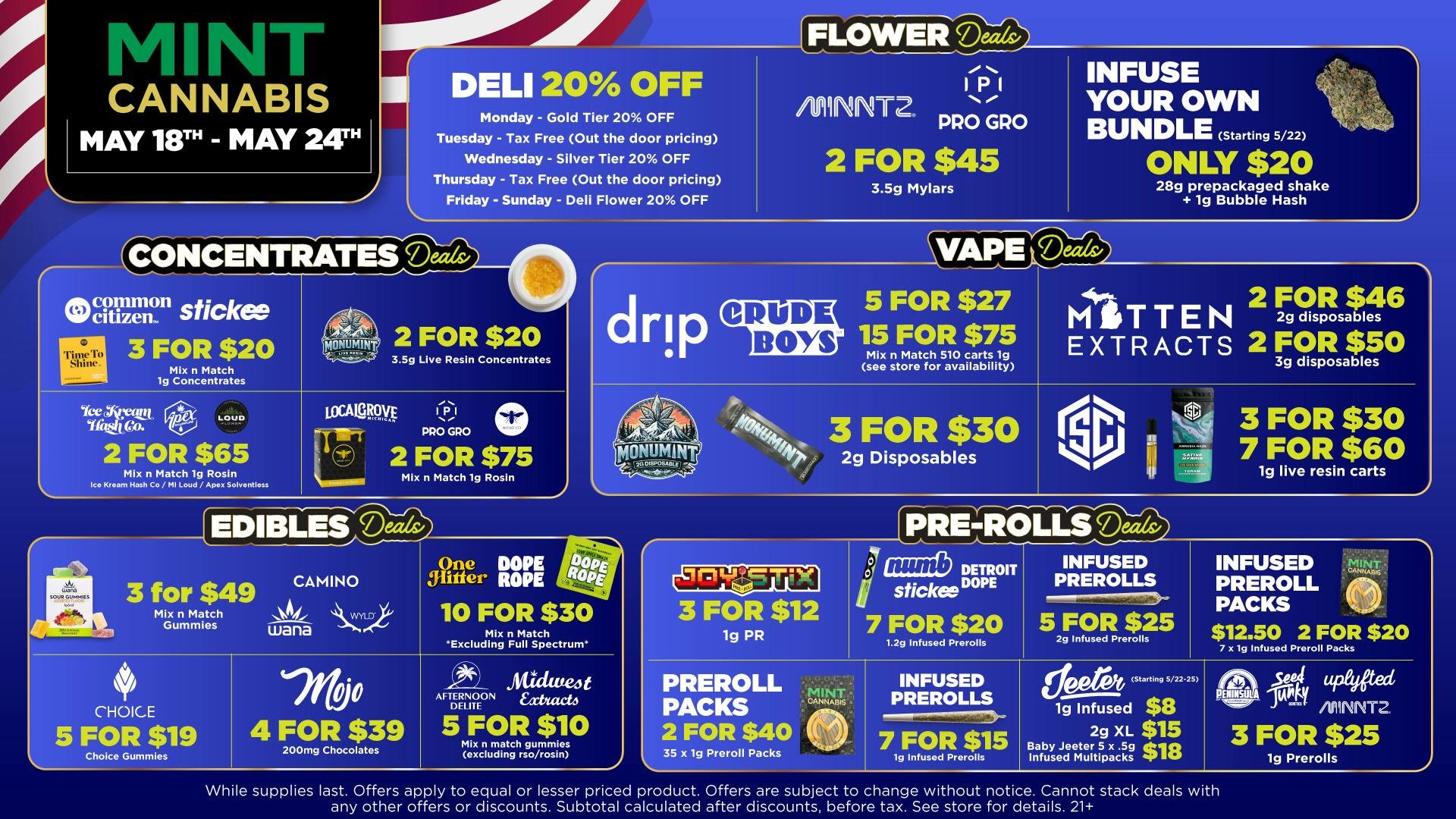Mint Cannabis - Kalamazoo Mint's HOTTEST Weekly Deals