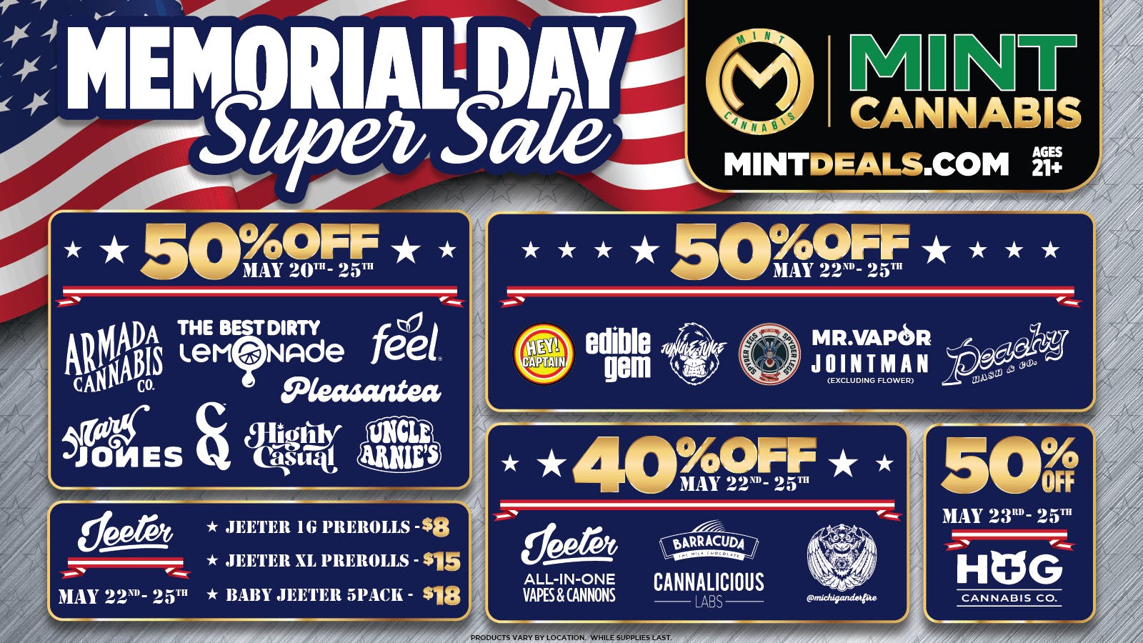 Mint Cannabis - New Buffalo Mint's HOTTEST Memorial Day Weekend Deals