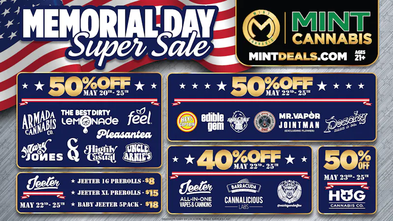 Mint Cannabis - Coldwater Mint's HOTTEST Memorial Day Weekend Deals