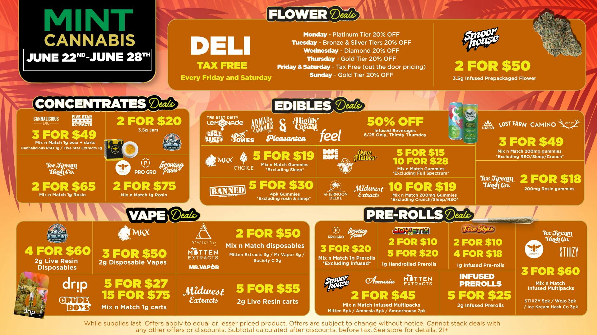 Mint Cannabis - Kalamazoo Mint's HOTTEST Weekly Deals