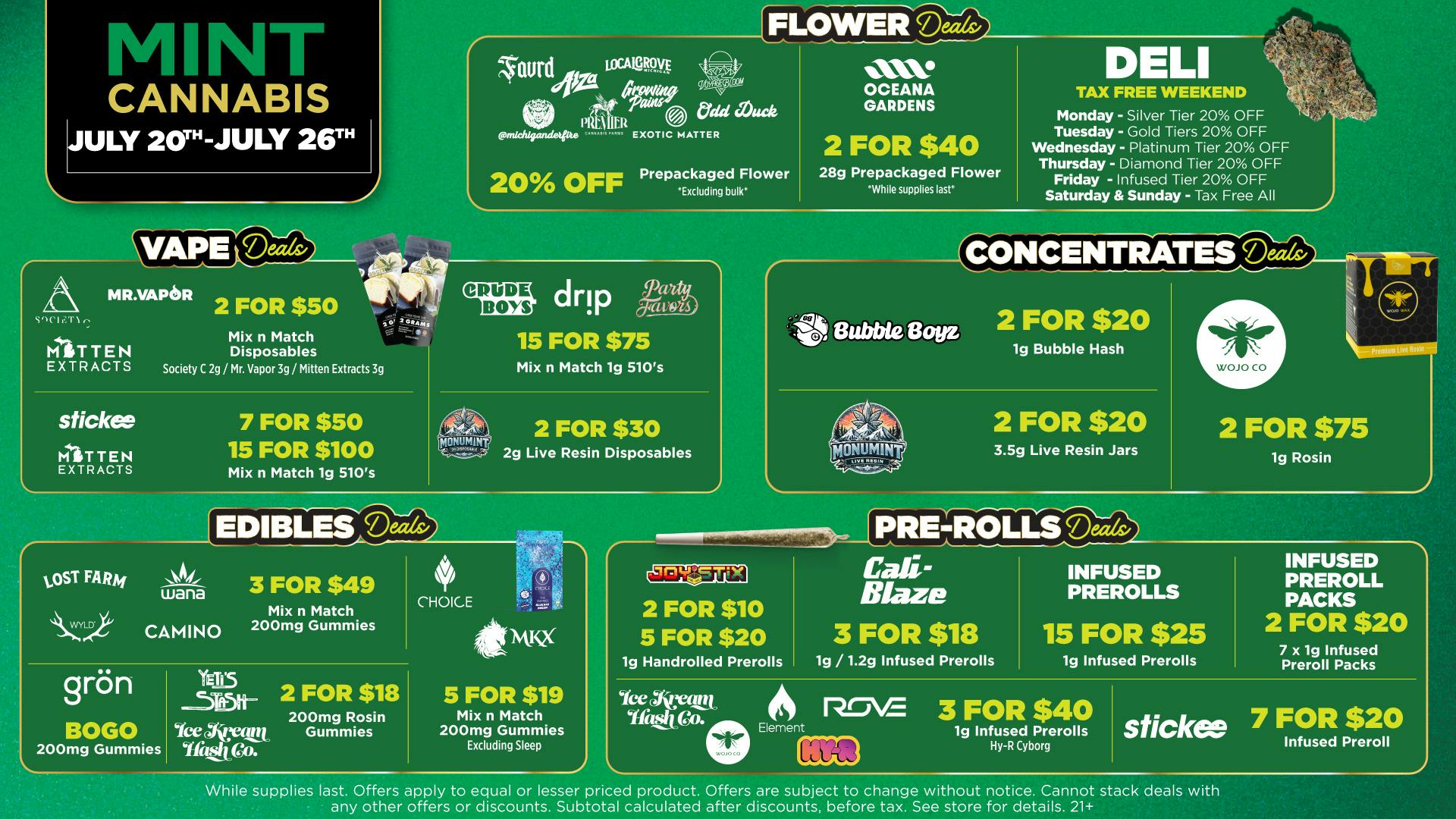 Mint Cannabis - New Buffalo Mint's HOTTEST Deals