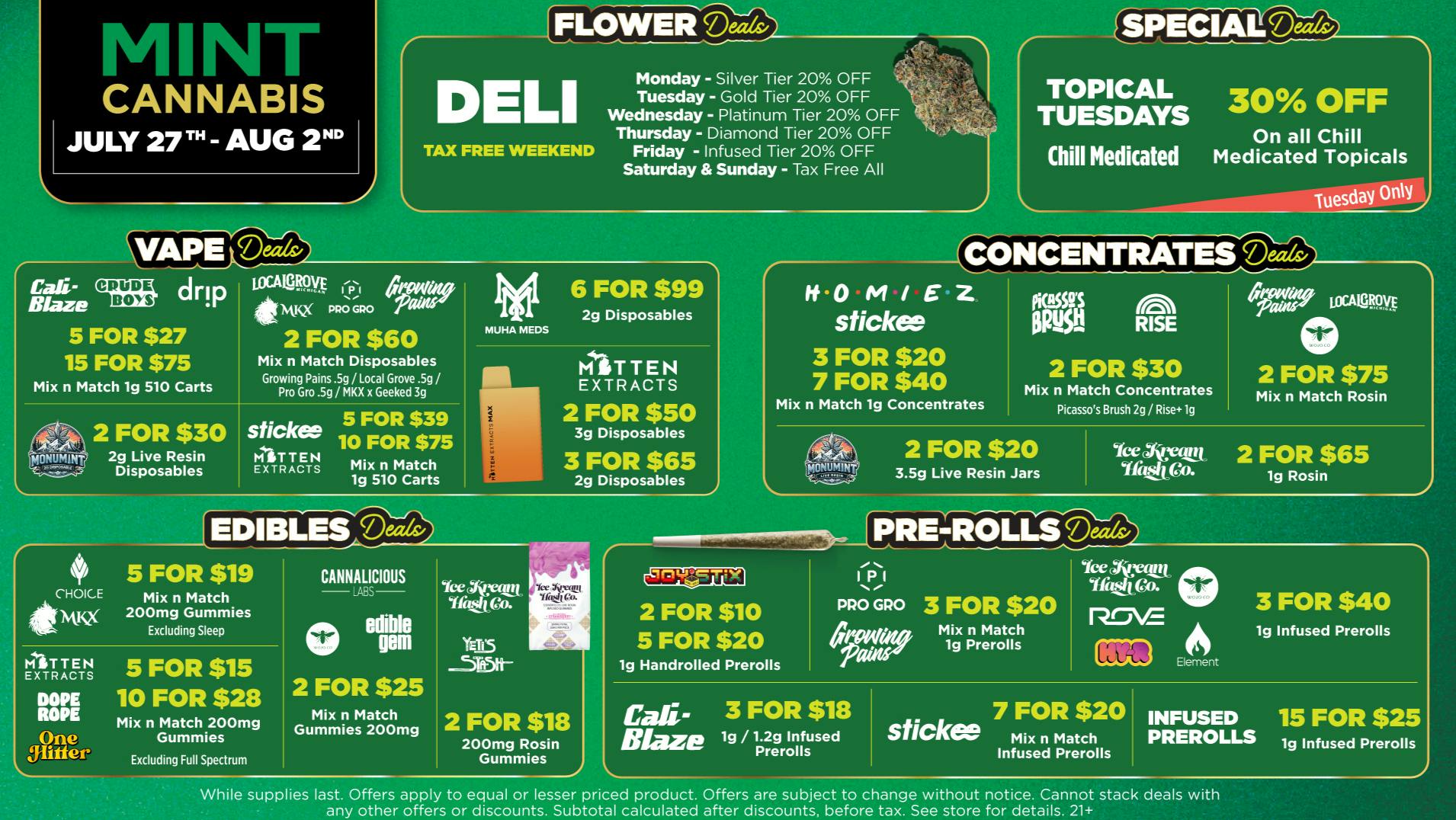 Mint Cannabis - New Buffalo Mint's HOTTEST Deals
