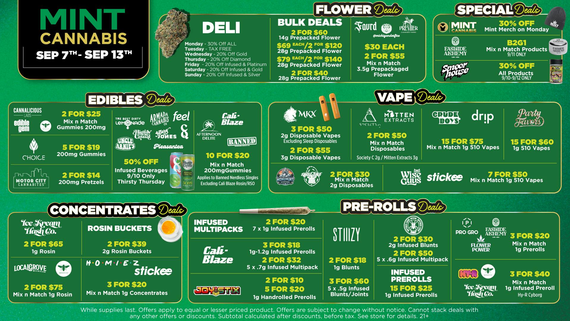 Mint Cannabis - Coldwater Mint's HOTTEST Deals