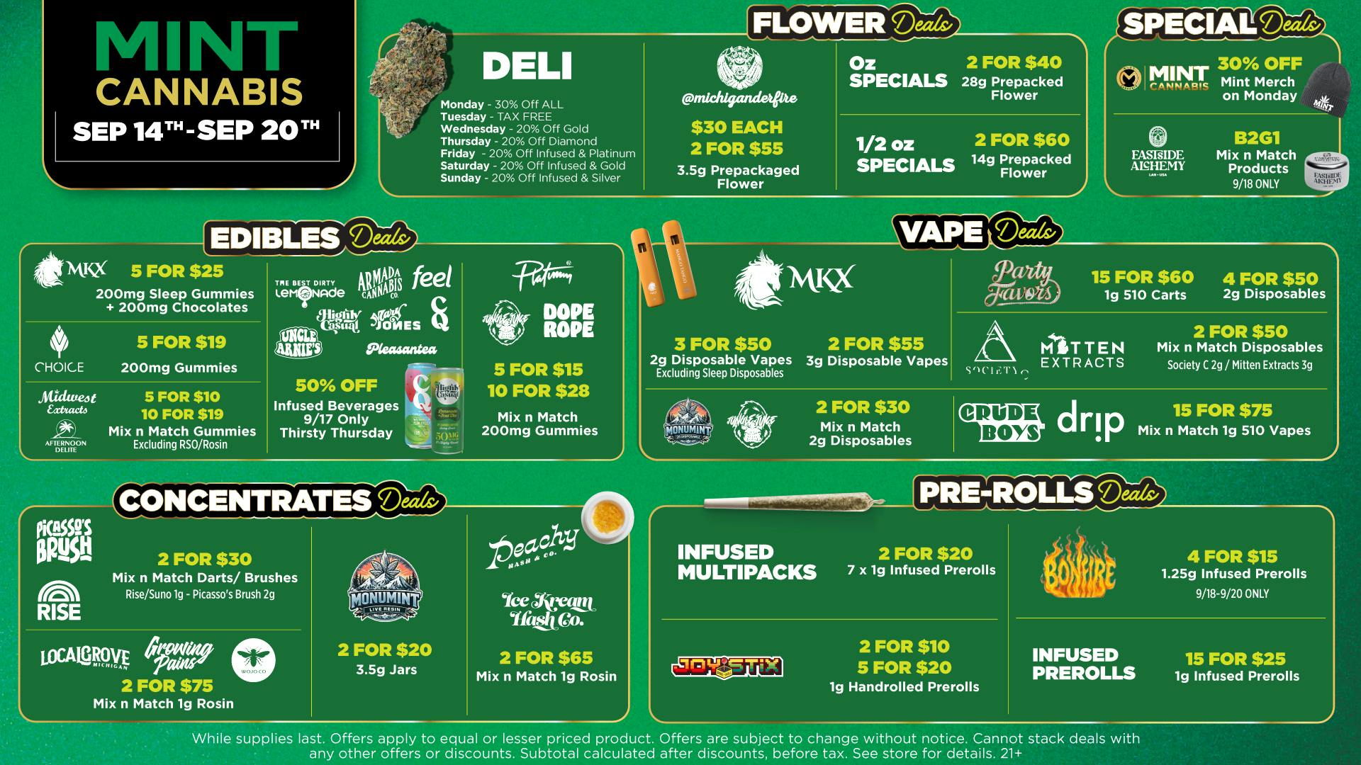 Mint Cannabis - Coldwater Mint's HOTTEST Deals