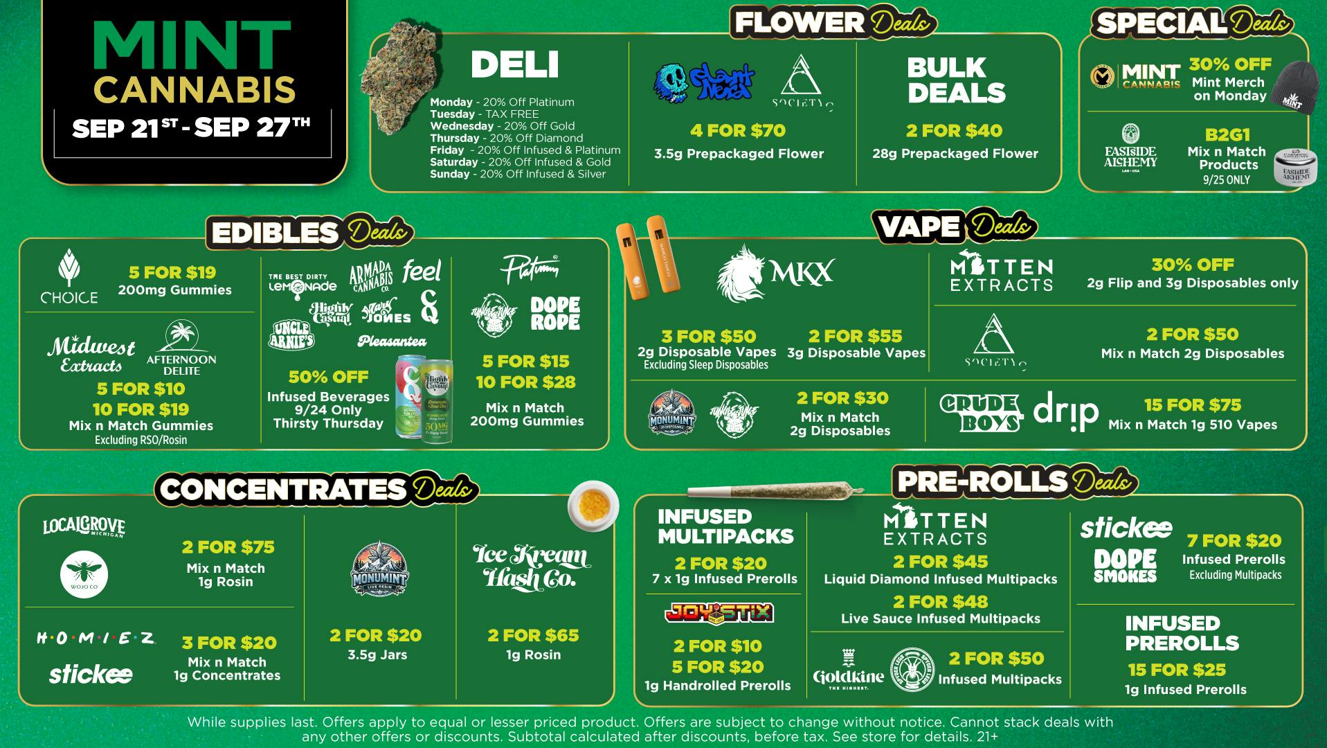Mint Cannabis - Coldwater Mint's HOTTEST Deals