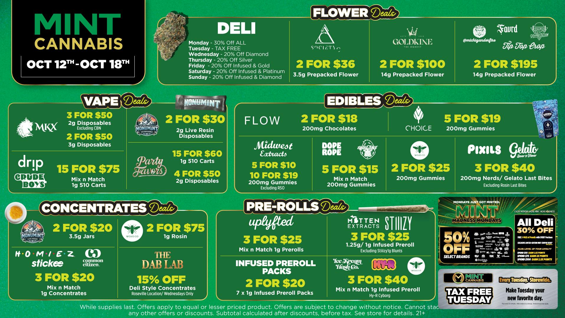 Mint Cannabis - New Buffalo Mint's HOTTEST Deals