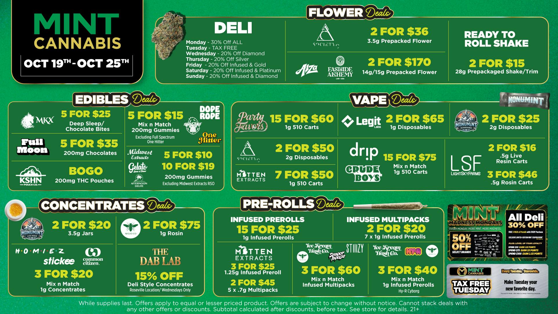 Mint Cannabis - Coldwater Mint's HOTTEST Deals