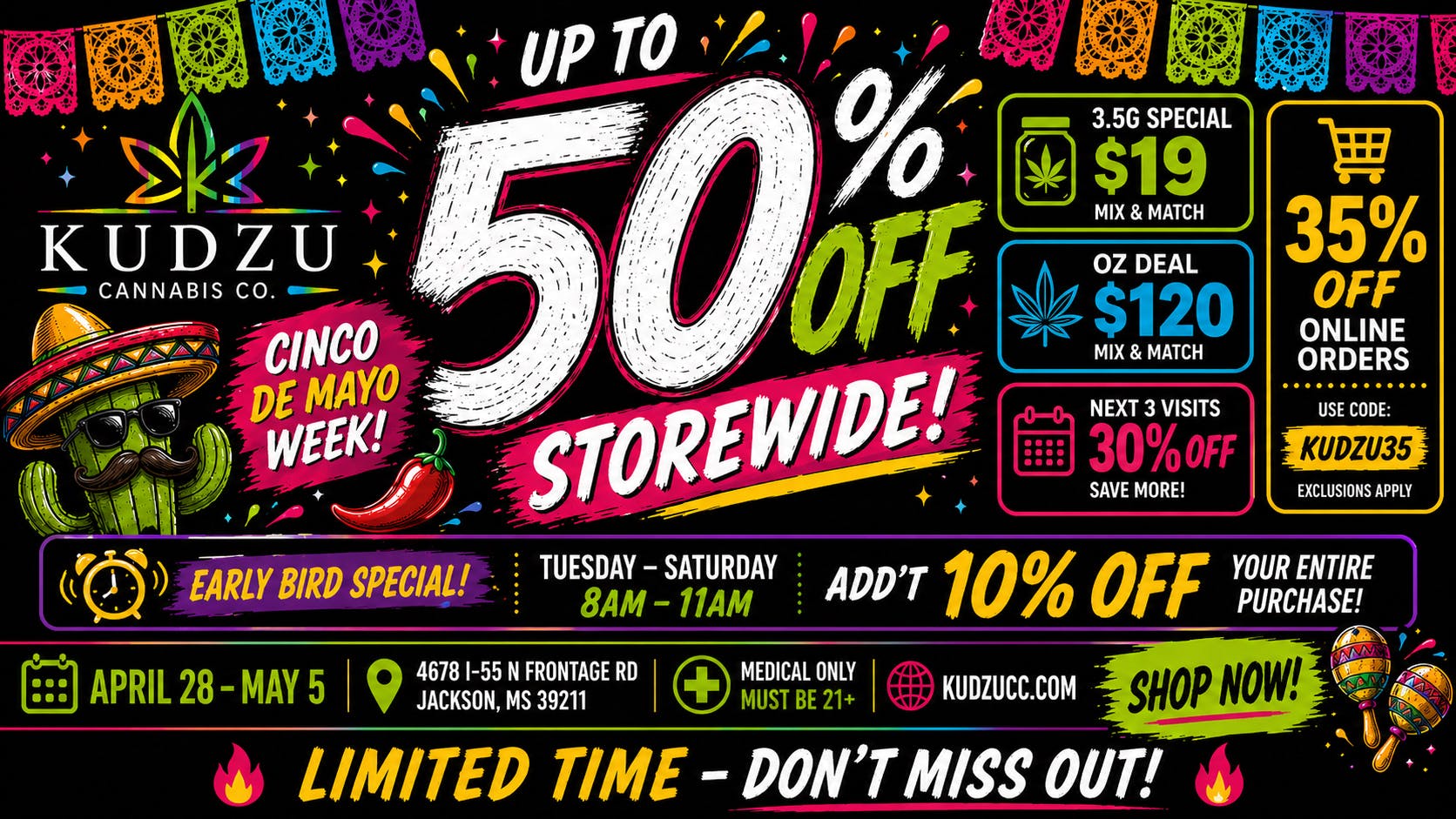 Kudzu Cannabis Company 50% OFF Select Products