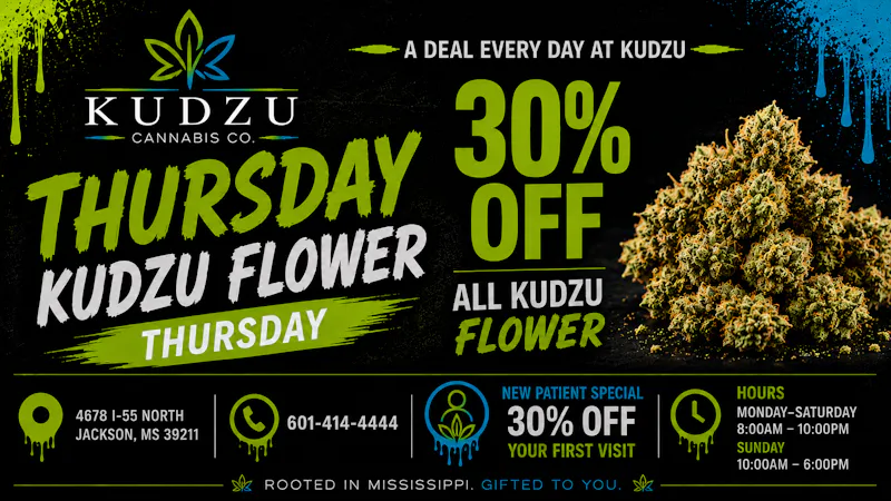 Kudzu Cannabis Company 30% off All Kudzu - Clover - Mellows