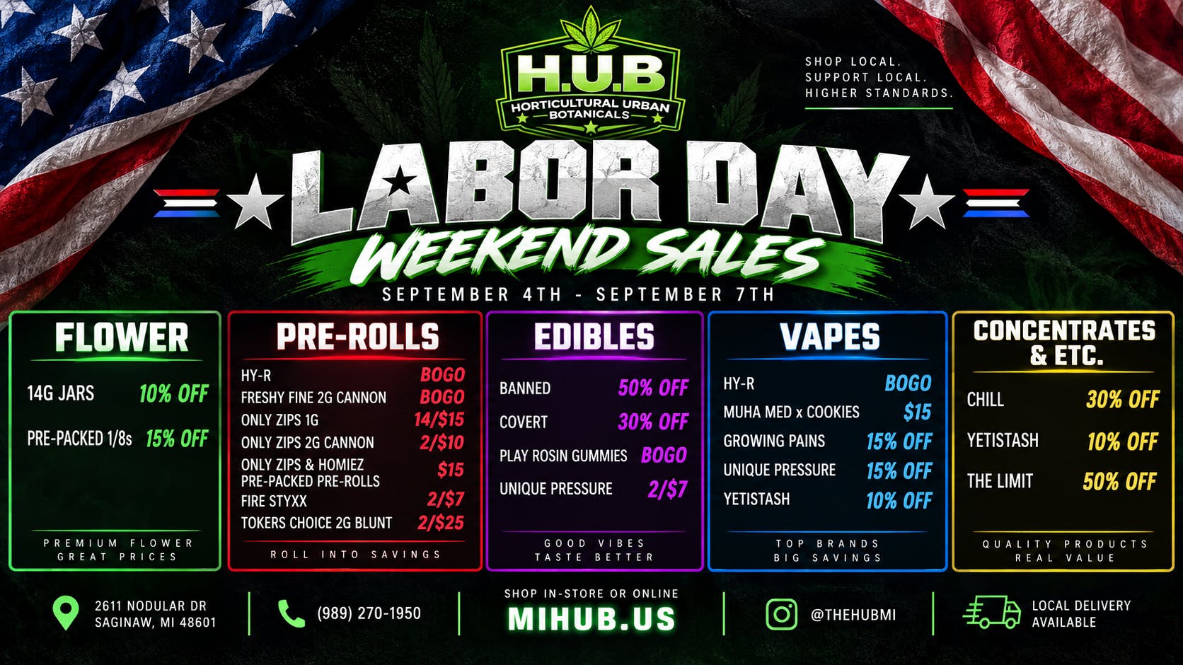 The Hub HUB LABOR DAY SALES 9/4-9/7!🔥