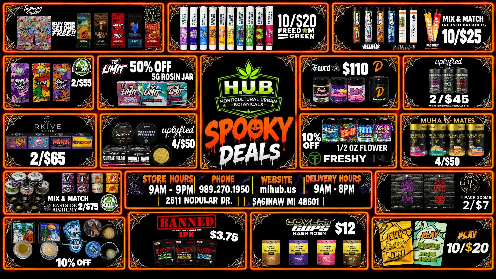 The Hub OCTOBER SALES EVERYDAY 9AM-9PM!