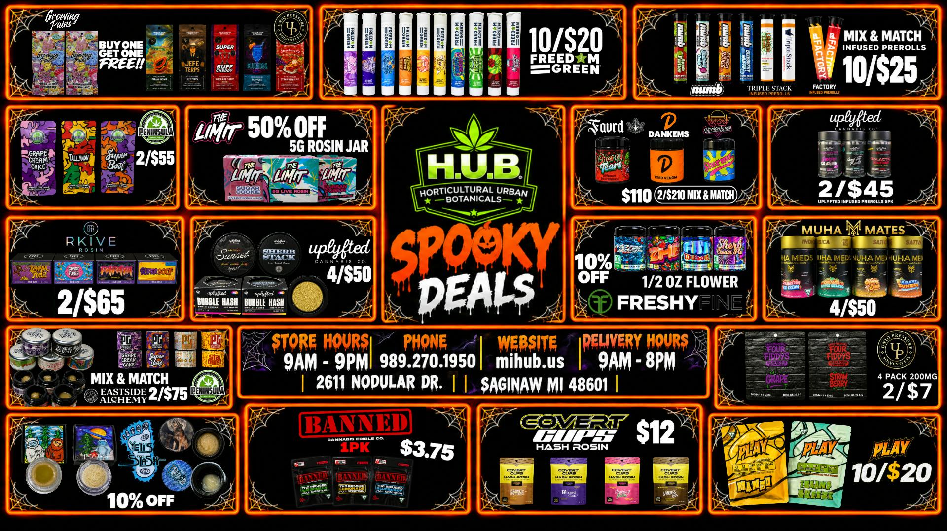 The Hub OCTOBER SALES EVERYDAY 9AM-9PM!