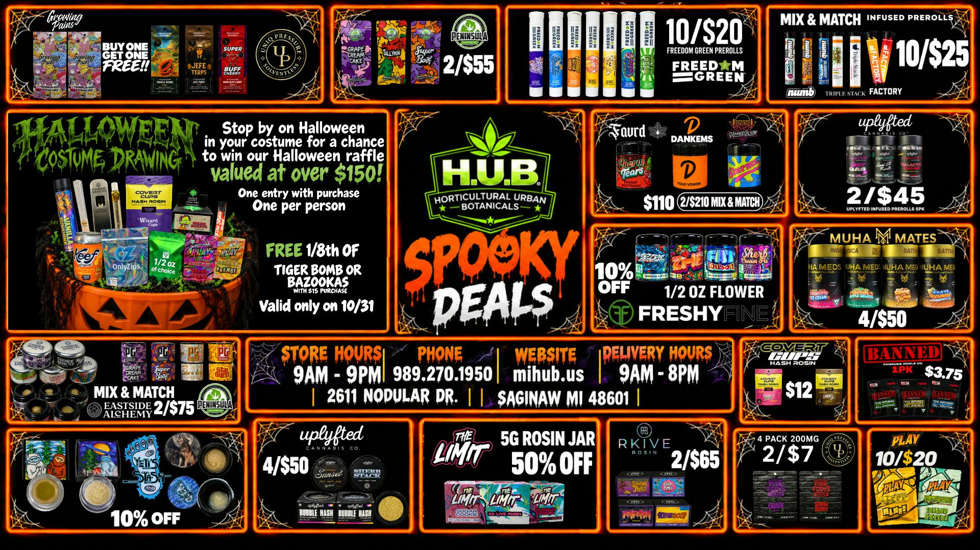 The Hub OCTOBER SALES EVERYDAY 9AM-9PM!