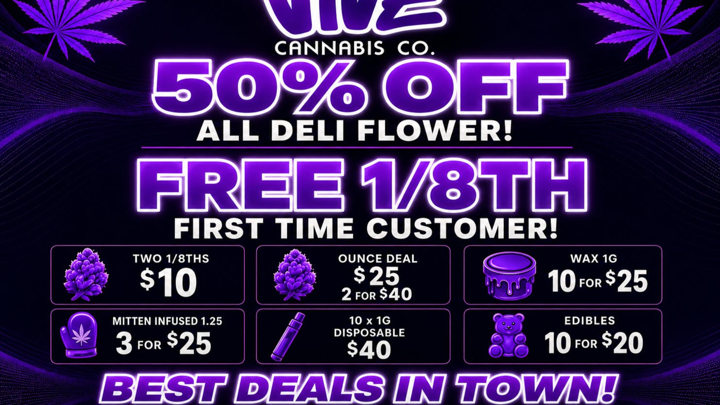 Vive cannabis co 50% OFF DELI,ADDITIONAL