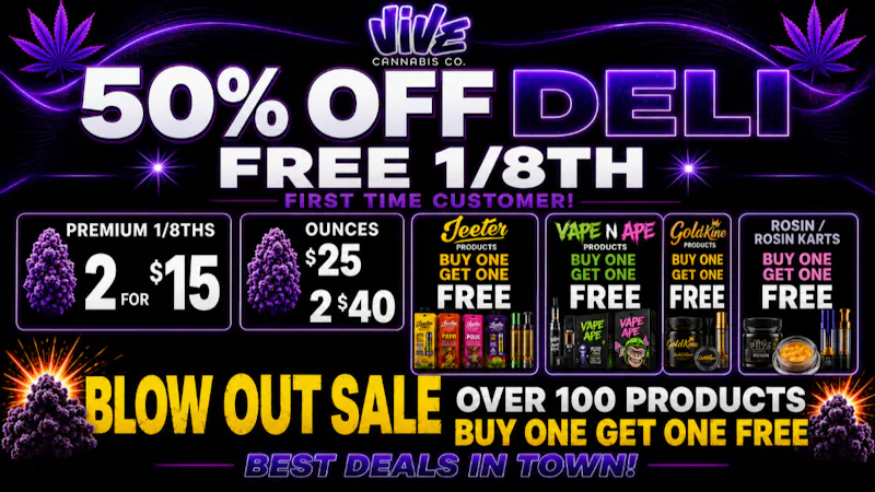 Vive cannabis co BUY 1 GET 1 FREE ALL JEETER PRODUCTS!!!