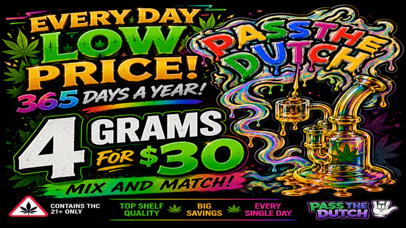 Pass the Dutch - Curbside Pickup / 24 Hour Delivery! 4 Grams of Concentrate $30