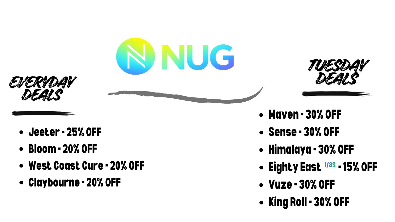 NUG - Sacramento Tuesday Deals & Everyday Deals