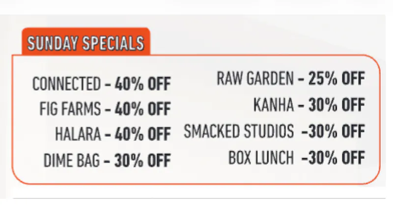 NUG - Riverside SUNDAY SPECIALS