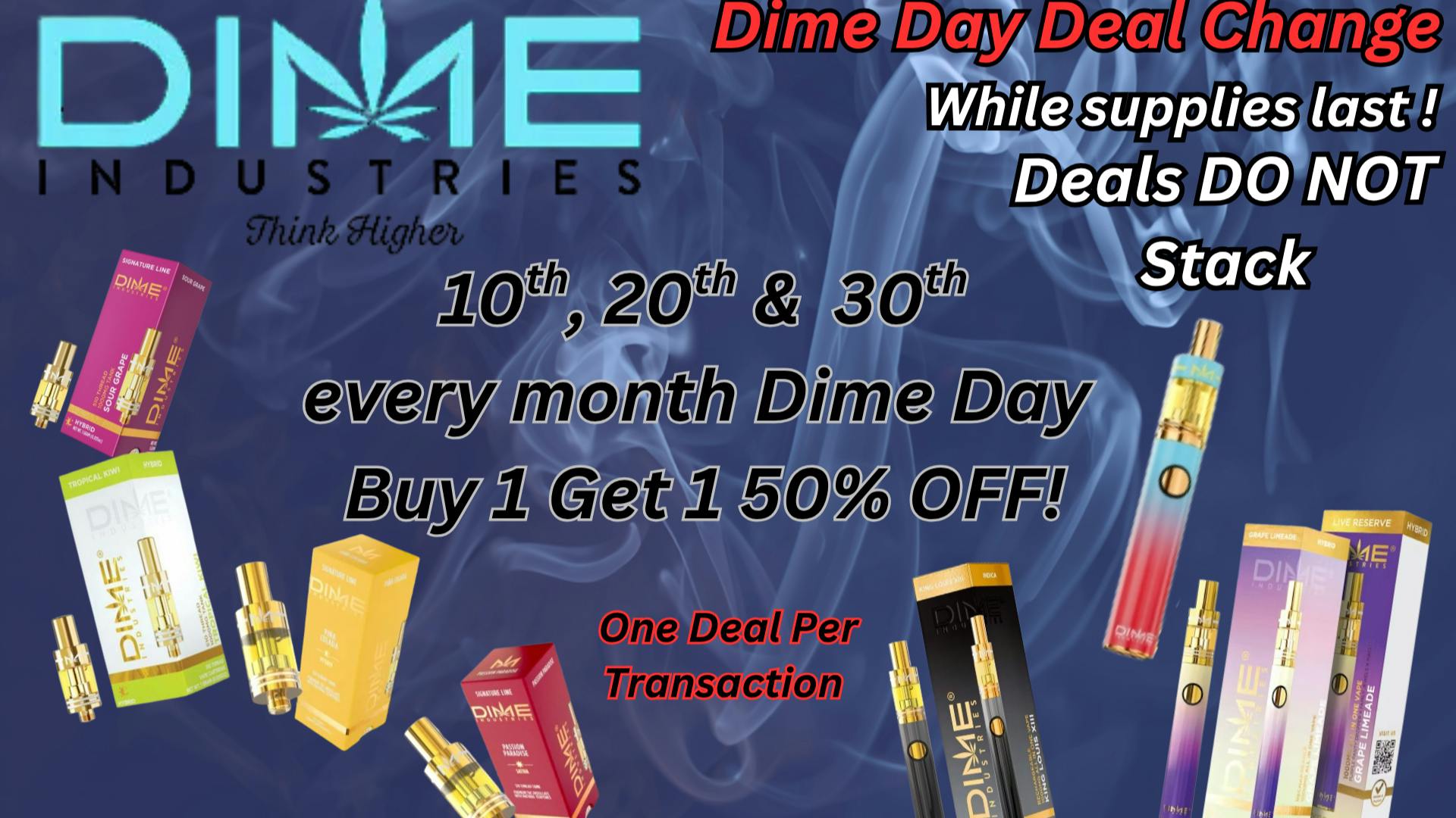 Amigos Cannabis - Las Cruces DIME DAY BOGO 50% OFF