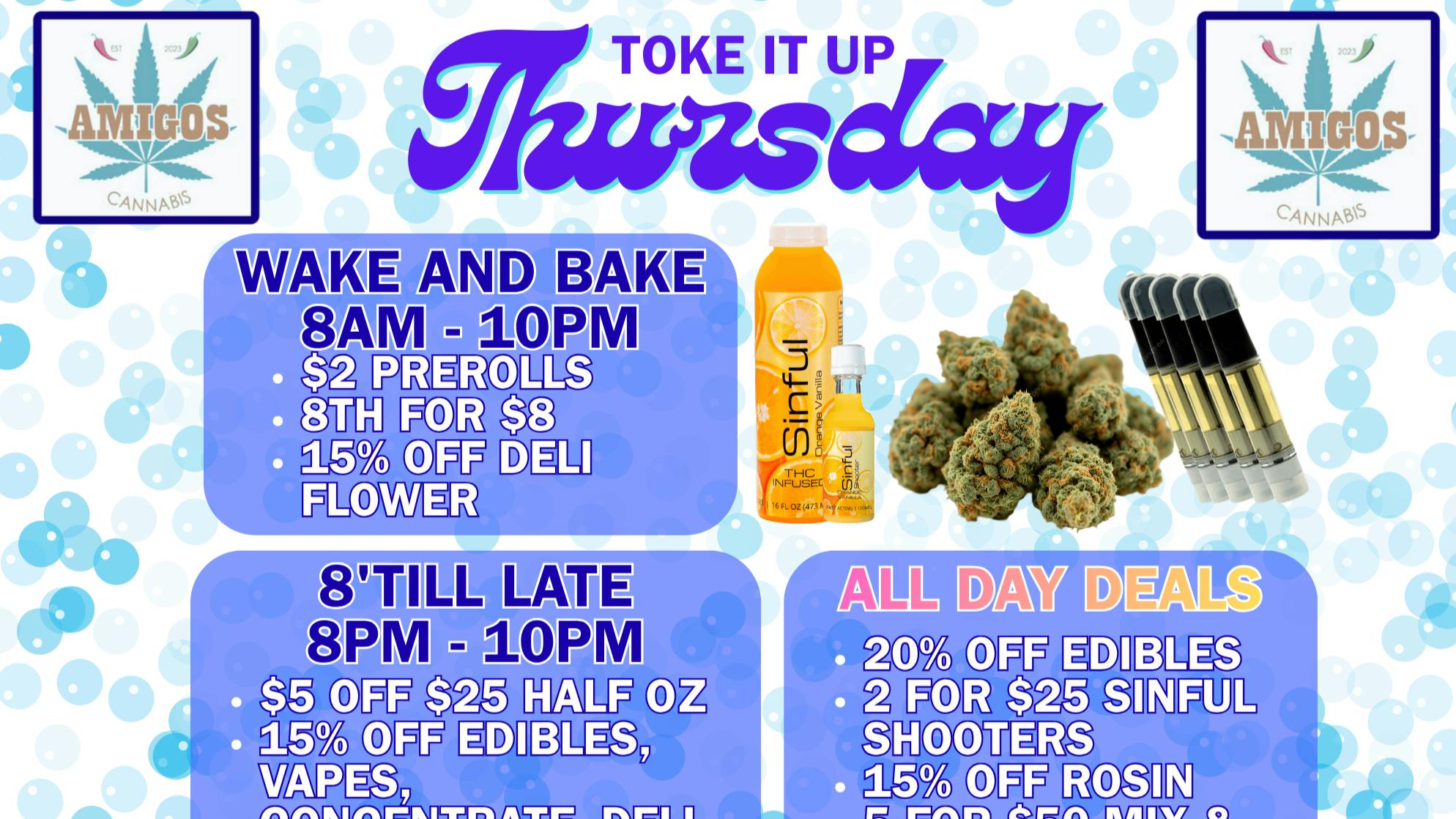 Amigos Cannabis - Rio Rancho 🔥TOKE IT UP THURSDAY❤️‍🔥