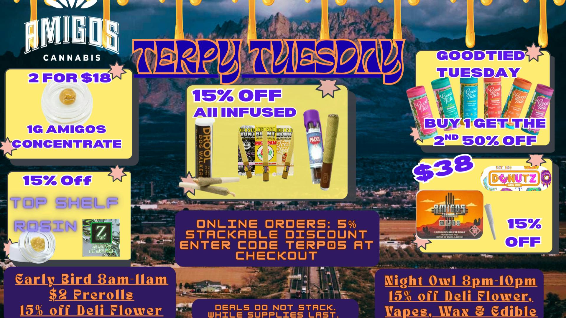 Amigos Cannabis - Las Cruces 😮‍💨✨TERPY TUESDAY 🍯💛⭐