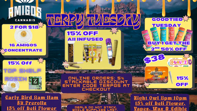 Amigos Cannabis - Las Cruces 😮‍💨✨TERPY TUESDAY 🍯💛⭐