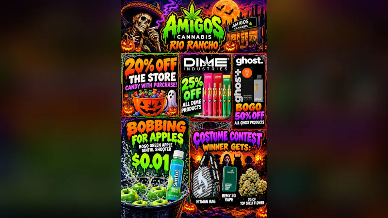Amigos Cannabis - Rio Rancho Rio Ranch Spooky Halloween Deals!