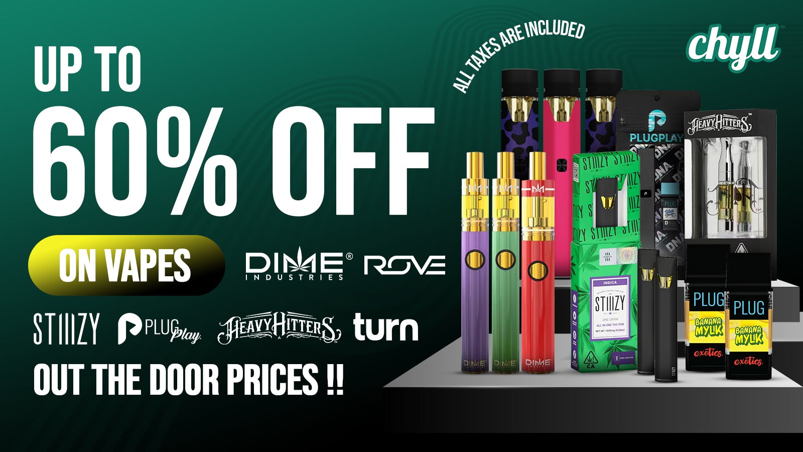 Chyll Up to 60% OFF on Vapes - Tax Included