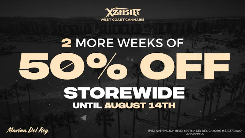 Xzibit's West Coast Cannabis - Marina del Rey 50% OFF STOREWIDE!